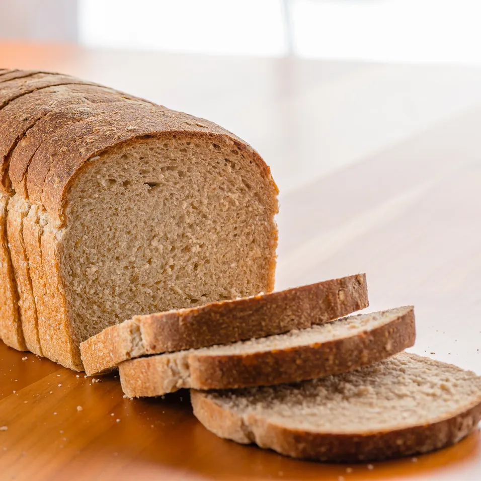 sliced loaf of bread