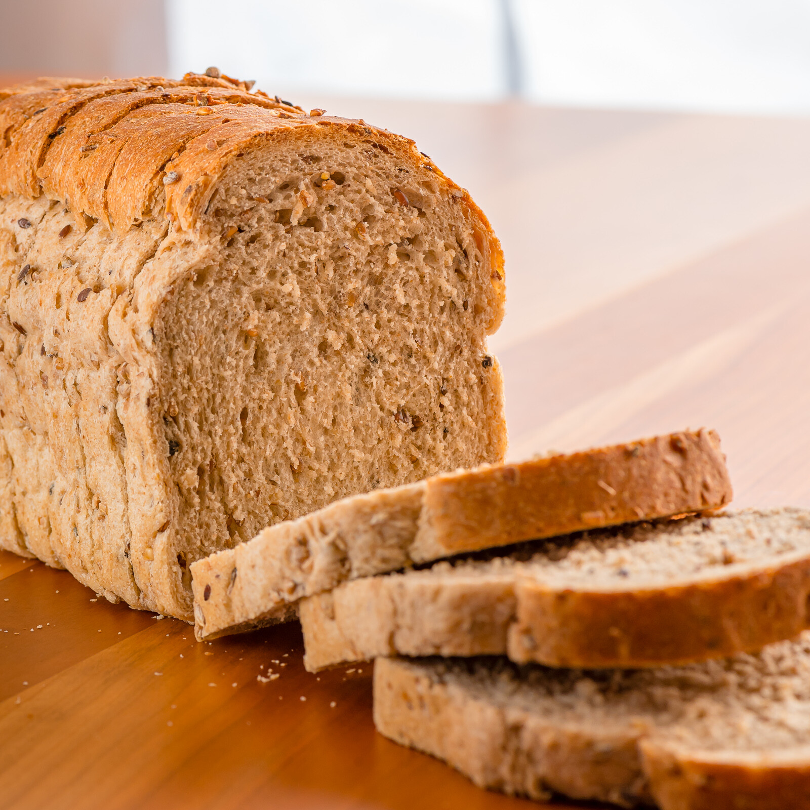 sliced loaf of bread